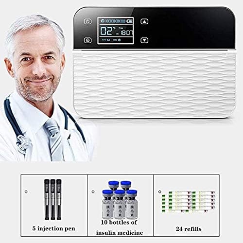 Draagbare Insuline Koelkast – Mini Medicijn Koelkast – Medicatie Koelbox – Reis Koelkast – Auto Koelkast – Constante Temperatuur 2-8°C – 8 Uur Draadloos Koelen
