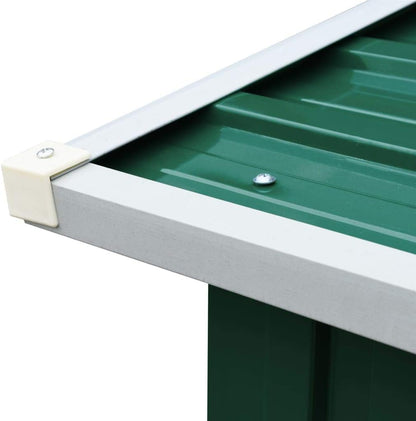 Tidyard Garden shed for wood, galvanised, green, 172 x 91 x 154 cm - QUORE