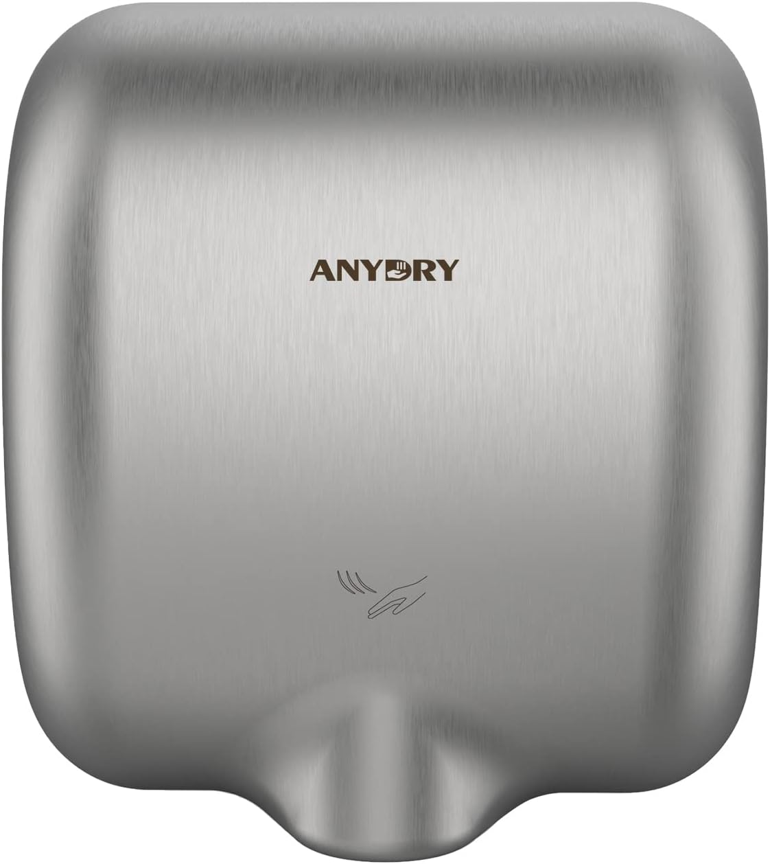 Handdroger – Elektrische Handdroger – Automatische Handdroger – Sneldrogende Handdroger – Wandhanddroger – Geborsteld Roestvrij Staal – Sneldrogend 8-12 Sec – Krachtige 1400-1650 W