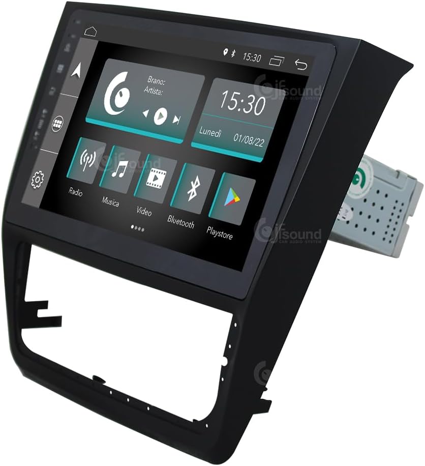 Autoradio – Auto Radio – Multimedia Radio – Inbouwradio – 1-DIN Autoradio – 10 Inch Touchscreen – Android GPS – Bluetooth & WiFi