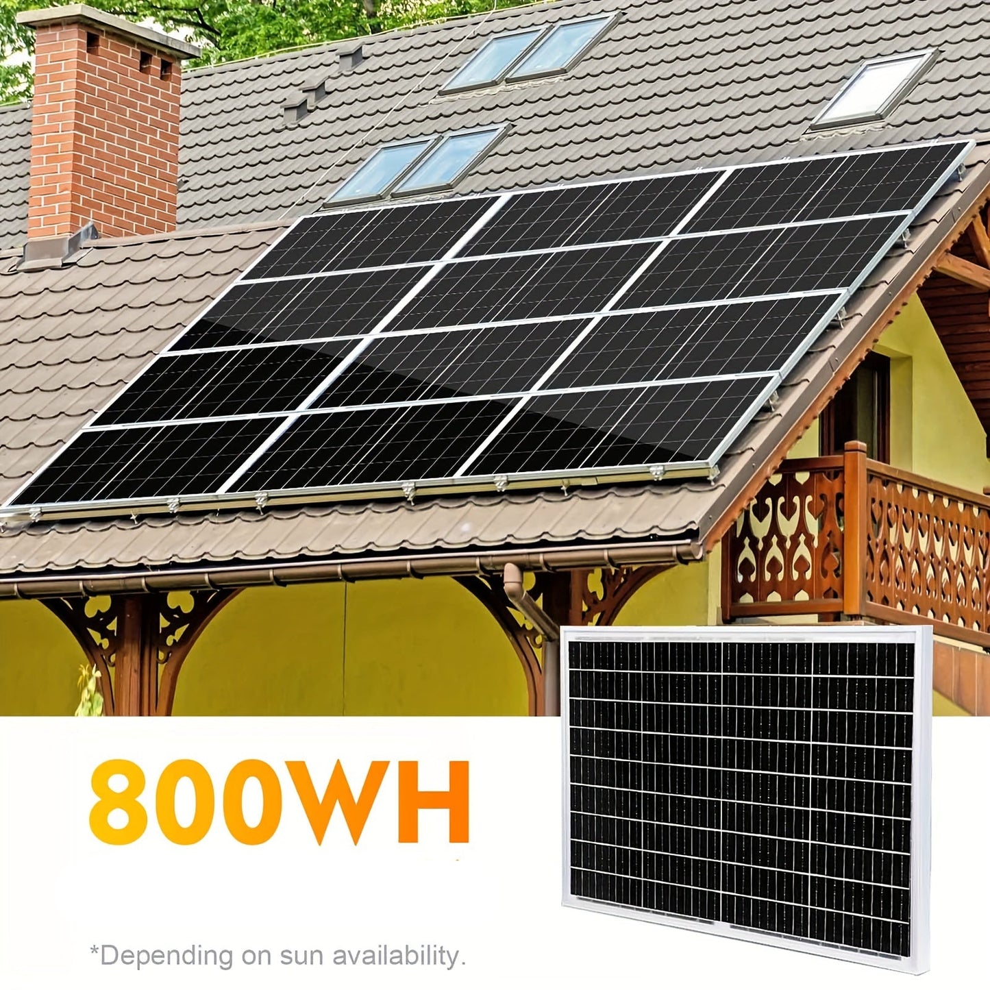 Zonnepaneelset – Solar Panel Kit – Zonnepaneel Compleet Pakket – Zonnepaneel Caravan – Zonnepaneel Camper – 200W-400W Vermogen – Laadregelaar Met LCD & Montagebeugel Zonder Boren