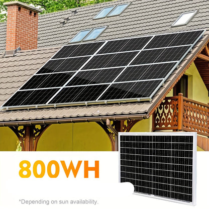 Zonnepaneelset – Zonnepanelen Set – Zonnepaneel Kit – Solar Kit – Solar Panel Set – 400W Upgrade – Laadregelaar Met LCD – Montagebeugels Zonder Boren
