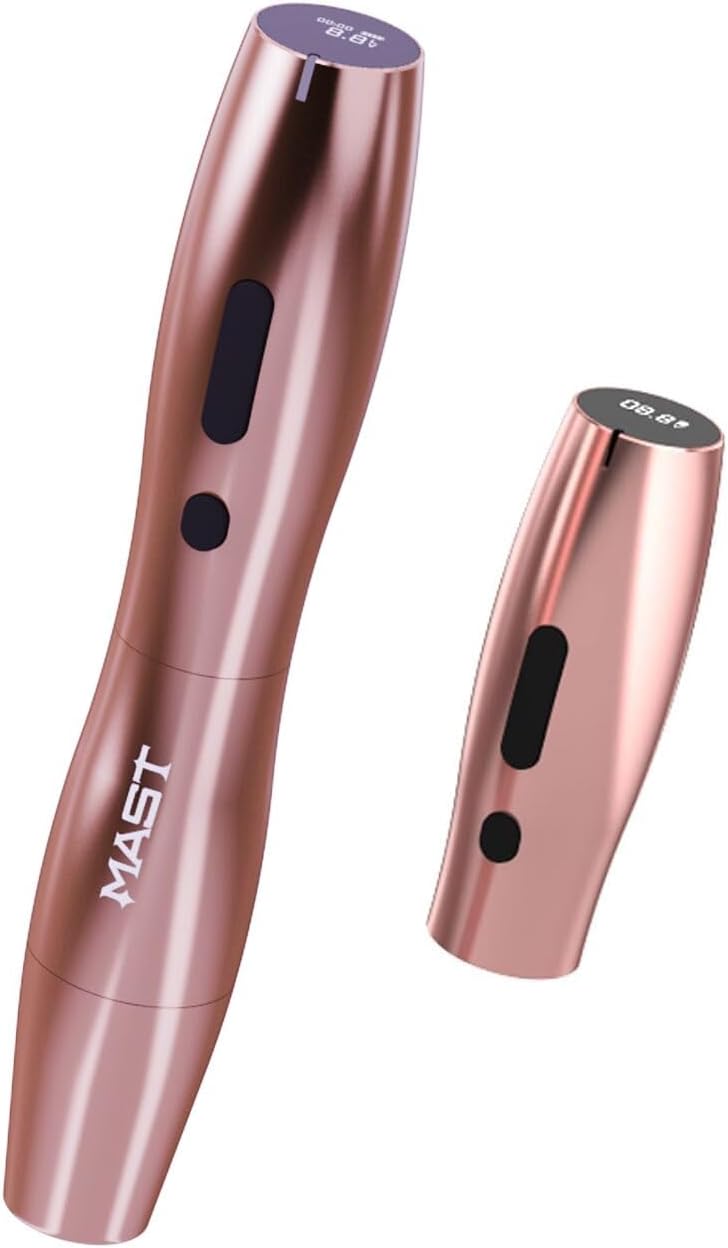 Mast P20 Wireless Tattoo Pen Maschine Rotary Tattoo Maschine Pen 2.5mm Stroke for Eyebrow Eyeliner Lip (2 batteries)