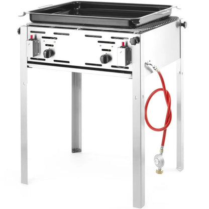 Gasbarbecue – Gas Grill – Buitenkeuken – BBQ – Gasgrill – Roestvrij Staal – 11,6 kW Vermogen – Grillplaat 59x48 cm