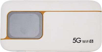 Ejoyous 5G Mobiele Hotspot, Draagbare WiFi-hotspot IP67 Waterdicht 7100 MAh WIFI6 2,4 GHz / 5,8 GHz 16 Apparaten met Simkaartsleuf, voor Reizen Thuis Gamen