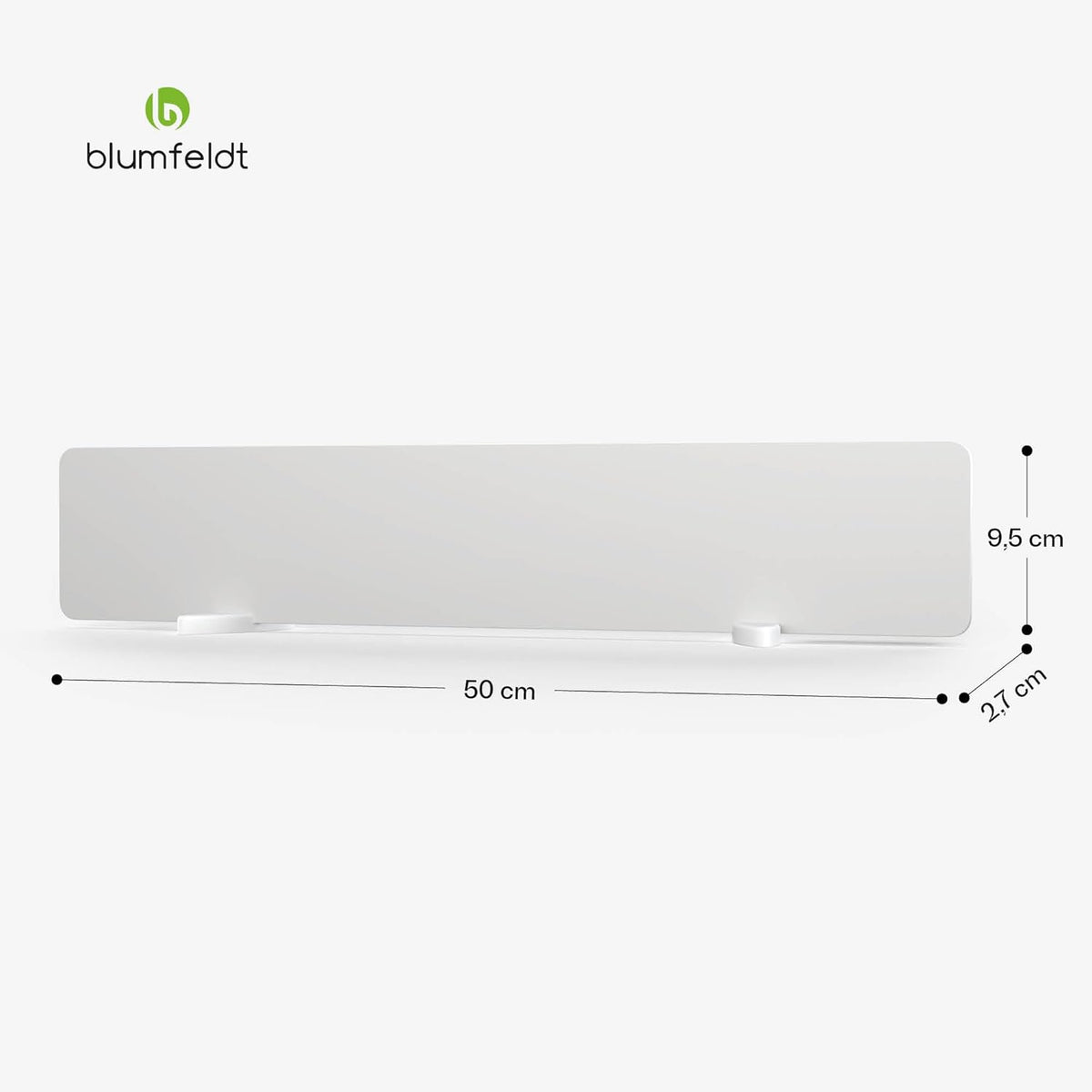 Blumfeldt Drywave Infraroodstraler voor Wandmontage - 50 W, Set Van 3, IP24, Keramisch Lichaam, Sneldrogend & Standaard, Wandmontage Of Vrijstaand, Voor Binnen, Wit