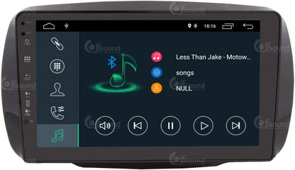 Specifieke autoradio voor Smart mit serienmäßiger Tom-Tom-Navigation Android GPS Bluetooth WiFi USB DAB+ Touchscreen 9" 4core Carplay AndroidAuto