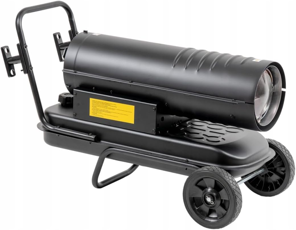 Olieverwarmingstoestel – Oliekachel – Dieselverwarmer – Werkplaatsverwarmer – Mobiele Heater – 20 kW Vermogen – Geïntegreerde Thermostaat en Wielen