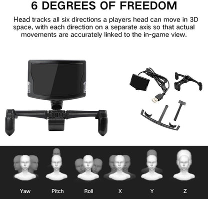 Head sight tracker voor TrackNP / IR 5 6DOF Head Tracking Gaming Professional Head Posture Optical Infrared Tracking System, Game Controller als VR Voor ArmA DCS DiRT F1 Euro Truck Flight Simulator
