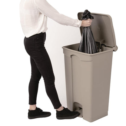 Jantex Kitchen Pedal Bin 87Ltr 810x490x400mm Waste Waste Dust Home Bucket - QUORE