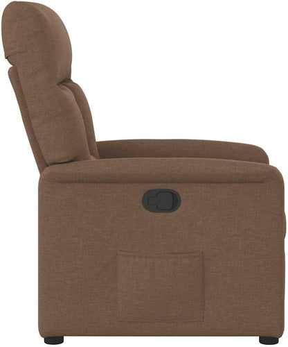 Verstelbare Fauteuil – Relaxstoel – Leunstoel – Lounge Stoel – Zetel – Ademend Polyester Stof – Ingebouwde Bekerhouders
