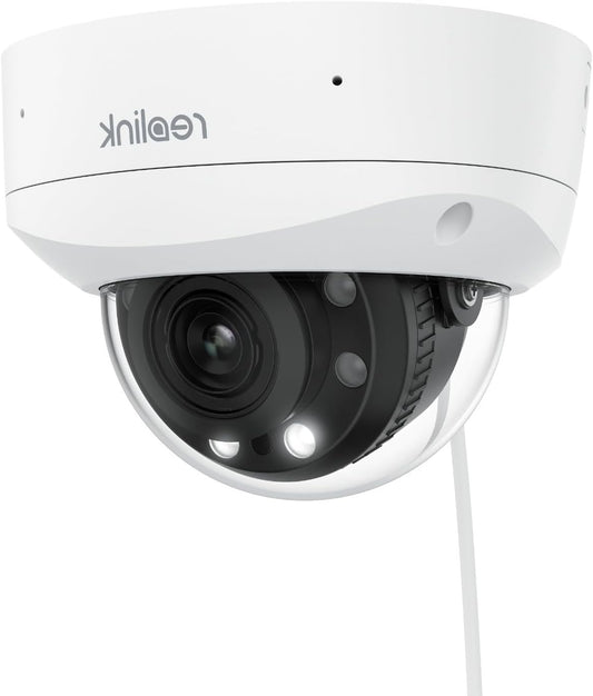 Beveiligingscamera – Camerabewaking – Bewakingscamera – Buitencamera – IP Camera – 4K Ultra HD – 5X Optische Zoom – Kleurnachtzicht – Vandaalbestendig – PoE – Tweeweg Audio