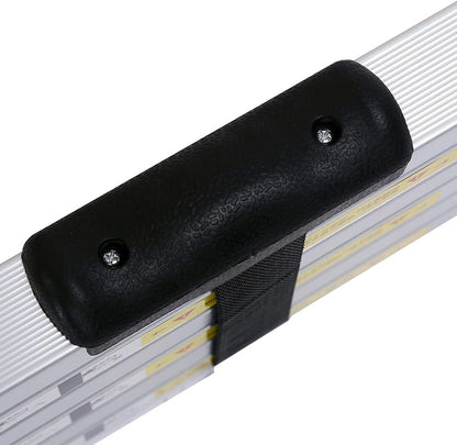 T-LoVendo Telescopische staande ladder van aluminium, licht, draagbaar en uittrekbaar, ideaal voor garage of auto, 3,2 m