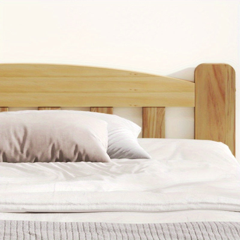 Houten Tweepersoonsbed – Bedframe – Slaapbank – Ledikant – Bedombouw – 140x200 cm – Modern Minimalistisch Design – Hoogwaardige Natuurlijke Houtafwerking
