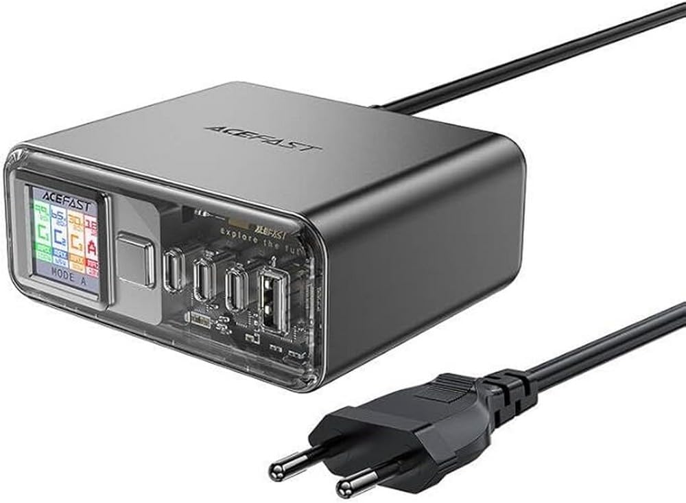 Acefast Desktop Power Station Z4 GaN PD218W (zwart)