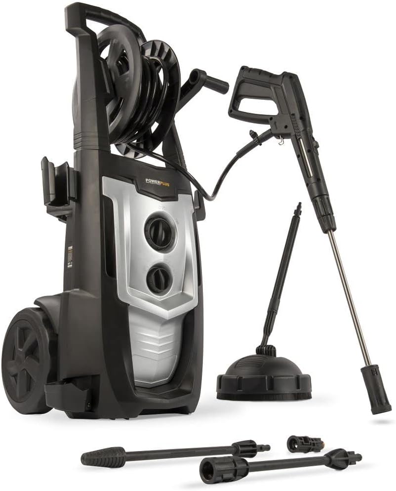 Hogedrukreiniger – Elektrische Cleaner – Waterreiniger – Drukspuit – Terrasreiniger – 2200 Watt Vermogen – Start-Stop Functie