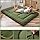 MAXYOYO Japanse futon vloermatras, dikkere tatami-mat, slaapmat, opvouwbare oprolbare slaapzaal ligstoel, kussen bed (groen, tweepersoons)
