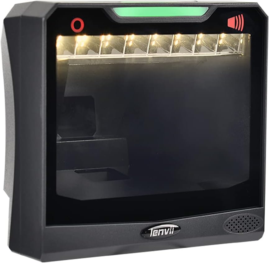 LENVII E688 barcodescanner 1D / 2D / QR, plug & play USB Automatische omnidirectionele barcodescanner, desktop barcodescanner voor Windows/Mac/Linux PC