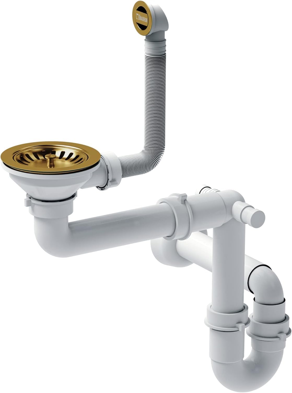 Quadron Gan 110 Enkele wastafel keukenspoelbak granieten keuken| afmetingen 70 x 37 x 23,5 cm Kleur: Pure Carbon | LOGAN 110 enkele wastafel keukenspoelbak | granieten spoelbak | inbouwspoelbak