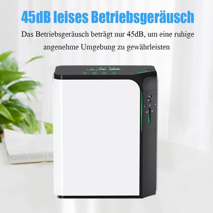 zuurstofconcentrator 1-7L/min verstelbare draagbare zuurstofgenerator zuurstofmachine 93% hoge zuiverheid voor thuis voor ouderen of zwangere vrouwen