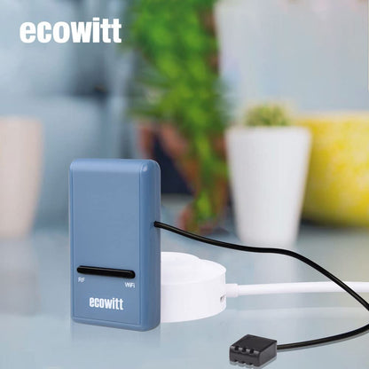ECOWITT Weerstation, draadloos weerstation met op zonne-energie werkende weer-app, 7-in-1 buitensensor-array, weerserver, indoor gateway voor de tuin GW1101 868 MHz