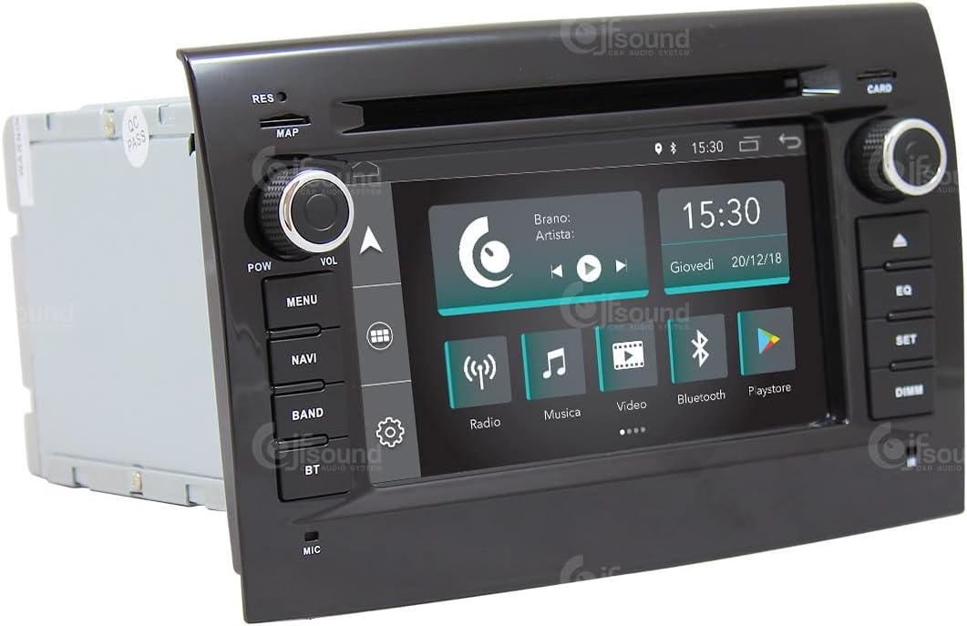 Autoradio – Auto Radio – Multimedia Systeem – Inbouw Radio – DAB+ Radio – 6,2 Inch Touchscreen – Android GPS Bluetooth WiFi CarPlay Android Auto