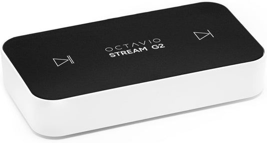 Octavio Stream G2 wifi-audiostreamer, compatibel met Google Cast 2.0, AirPlay 2, Qobuz, Spotify, Tidal, Deezer, Amazon, Muziek, Youtube Music, Hi-Res, Multiroom, Radio (mini-Toslink kabel -