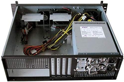 Rack Chassis 19" 3U Zwart – Rackbehuizing – Serverbehuizing – Rackkast – ATX Behuizing – 1 Mm Behandeld Staal – 3 X 80 Mm Ventilatoren