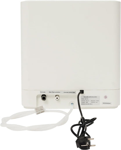Mini-vaatwasser, 800 W, 2 etages, draagbare tafelvaatwasser, 43 x 39 x 46 cm, vaatwasser, klein, met 4 wasmodi, touch-control, led-display, auto-droging, tafelvaatwasser voor keuken, woonplaats