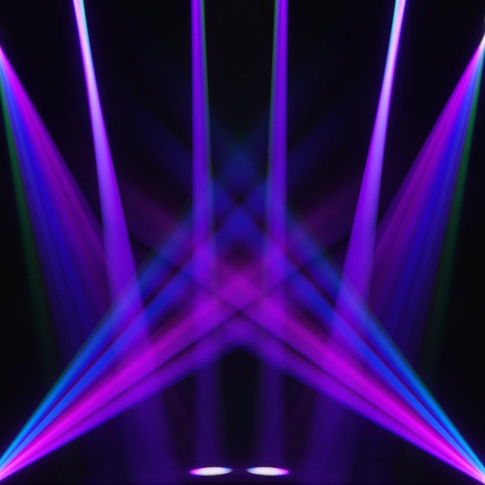SHEHDS 120mm Diameter Lens, DJ Podium voor Bruiloft Party Dance Podium Lichten 180W, Bewegende Hoofd Lichten, 14 Gobos 11 Kleuren Spotlights, Beam/Frost/Prism/Zoom Effect, 18 Facet Prism DMX512,