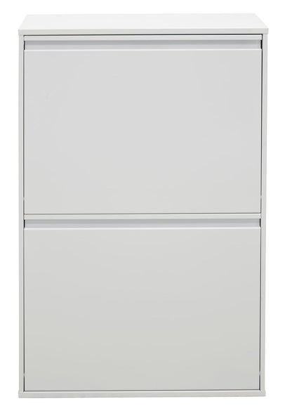 ARREGUI Basic CR601-B2 Recyclingcontainer | Afvalcontainer in Staal | 4 Compartimenten 23+11+17+17 L (68 L) | Binnenemmers voor PMD en GFT | Recyclebak voor Afvalscheiding | Afvalbak voor Keuken | Wit