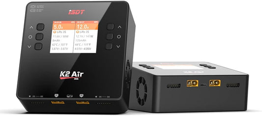 Lipo Lader – RC Batterijlader – Slimme Acculader – Dual Channel Oplader – Bluetooth Afstandsbediening – 200W AC / 500W DC – 2 Batterijen Gelijktijdig Laden