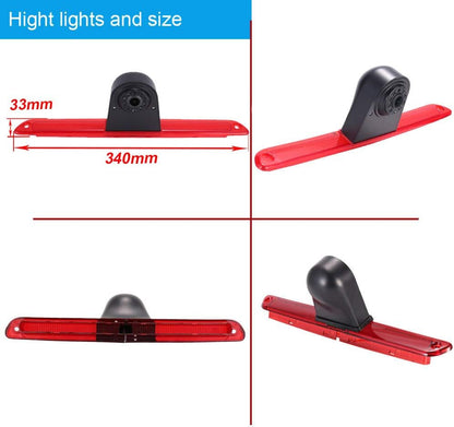HD Transporter parkeerhulp remlicht achteruitrijcamera met hoek instelbare vervanging voor Mercedes Benz Sprinter W906 W907 W910/V W Crafter Caravelle (achteruitrijcamera + 4,3 inch