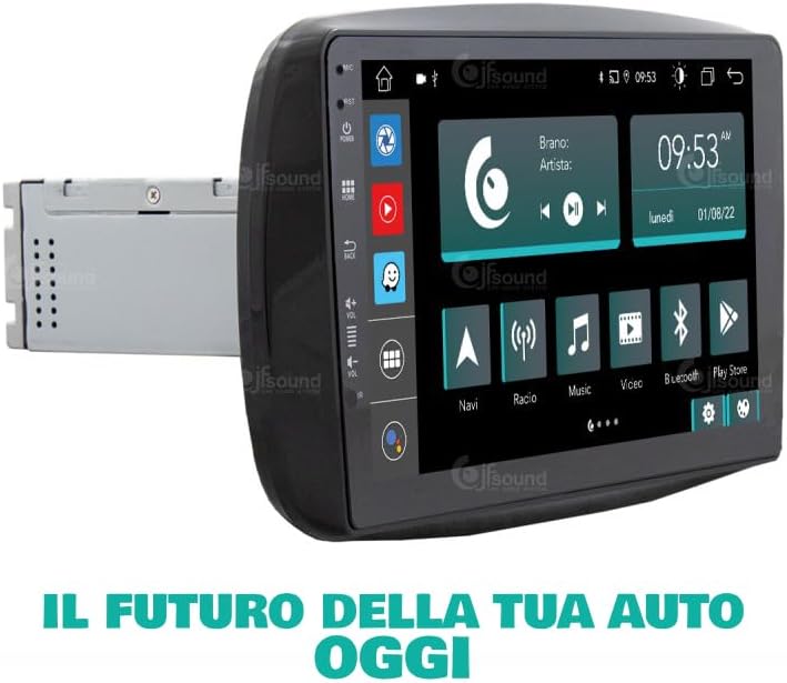 Specifieke autoradio voor Smart mit serienmäßiger Tom-Tom-Navigation Android GPS Bluetooth WiFi USB DAB+ Touchscreen 9" 8core Carplay AndroidAuto