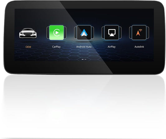 10,25 Inch Touchscreen – HD Display – Draadloos CarPlay – Android Auto – MirrorLink – Compatibel Met NTG 5.0/5.1/5.2 – Automatische Dag-/Nachtmodus – Volledige Systeemintegratie