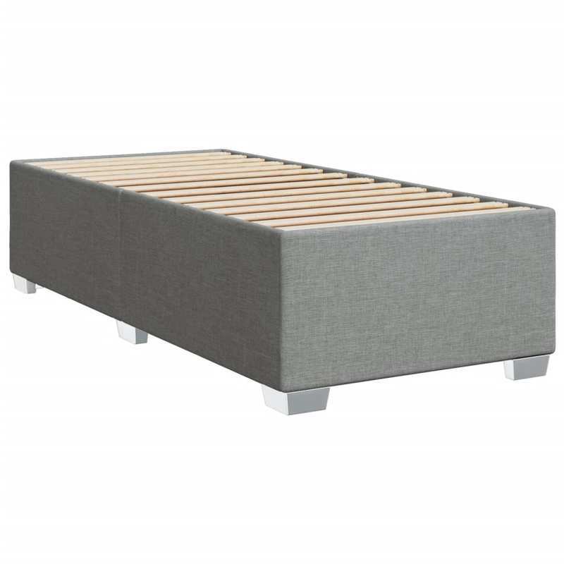 Bed frame without Mattress Grigio Chiaro 90x200cm Tissue Practical, removable, suitable for all seasons