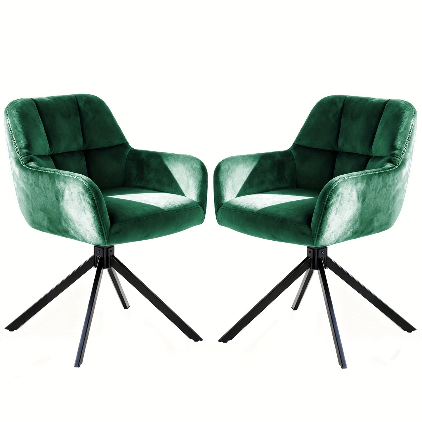 Eetkamerstoelen – Keukenstoelen – Woonkamerstoelen – Velours Stoelen – Moderne Stoelen – 2 Sets – Luxe Velours Bekleding – Verkrijgbaar in 3 Kleuren