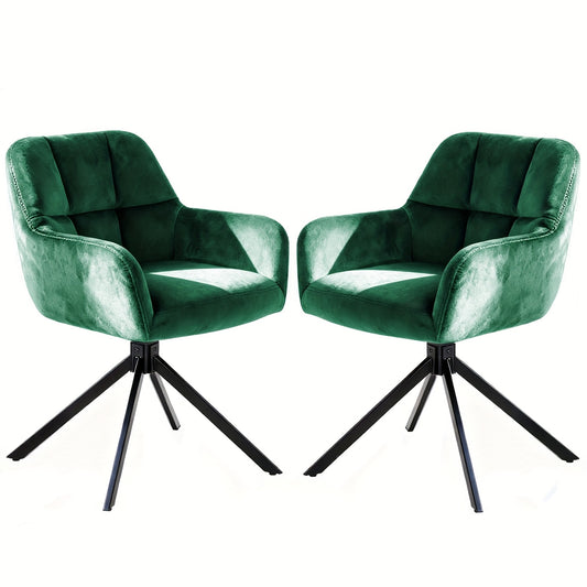 Eetkamerstoelen – Keukenstoelen – Woonkamerstoelen – Velours Stoelen – Moderne Stoelen – 2 Sets – Luxe Velours Bekleding – Verkrijgbaar in 3 Kleuren