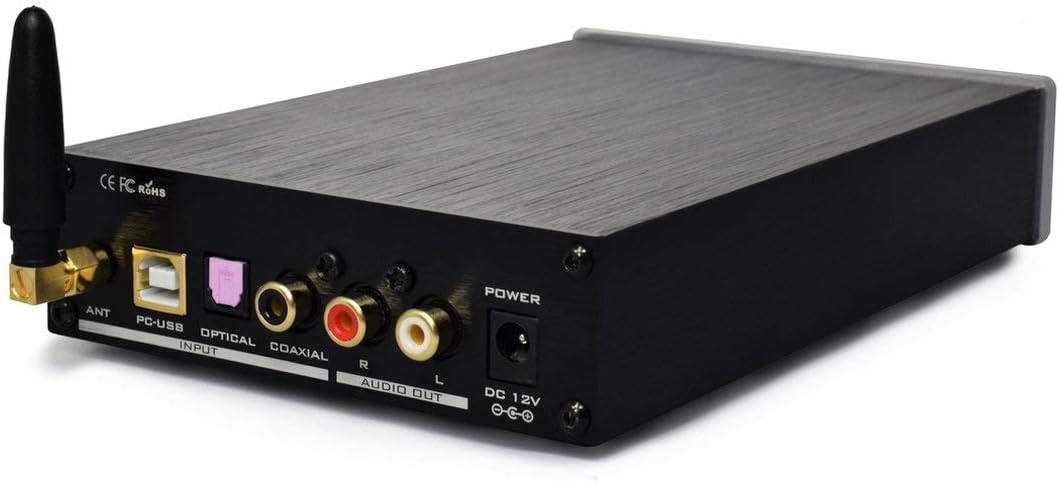 DAC – Hoofdtelefoonversterker – Koptelefoonversterker – Digitaal-naar-analoog Converter – Voorversterker – Bluetooth 5.0 met aptX – 4 Digitale Ingangen
