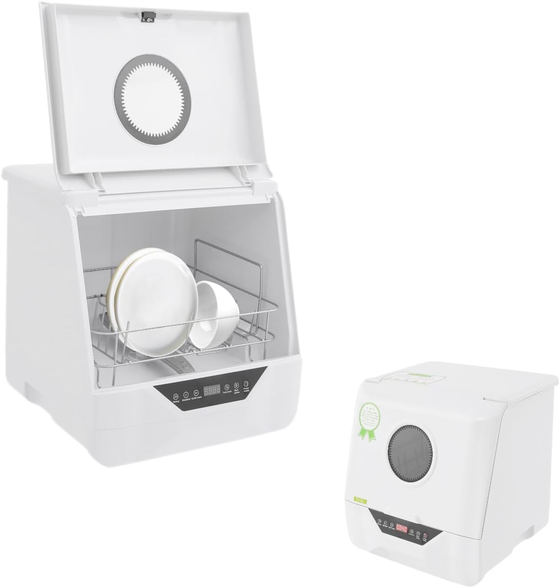 Mini-vaatwasser – Tafelmodel Vaatwasser – Compacte Afwasmachine – Kleine Vaatwasser – Elektrische Mini Vaatwasser – 4 Wasprogramma’s – 800W Vermogen – LED Display – IPX1 Waterdicht