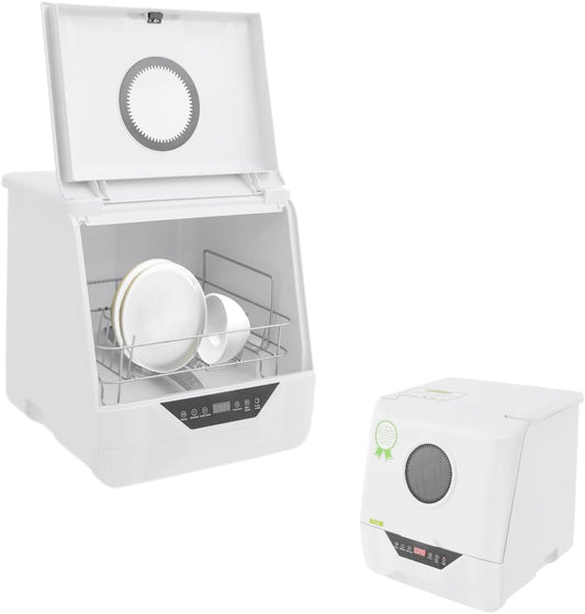 Mini-vaatwasser – Tafelmodel Vaatwasser – Compacte Afwasmachine – Kleine Vaatwasser – Elektrische Mini Vaatwasser – 4 Wasprogramma’s – 800W Vermogen – LED Display – IPX1 Waterdicht
