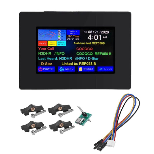Nextion Intelligent NX4827P043-011C-Y 4,3 inch capacitief display, seriële HMI TFT touchscreen, 480 x 272 LCD-module met behuizing, ondersteunt audiovideo