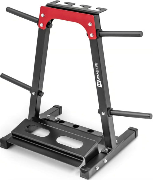 Hop-Sport Weight Plate Stand, Dumbbell Stand for Short Dumbbells for Weights and Bars - QUORE