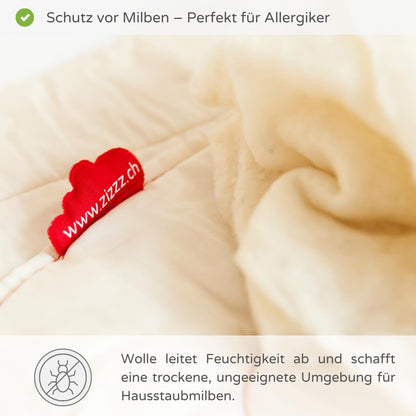 Premium Wol Deken – Zachte en Warme Swisswool, Perfect voor 4 Seizoenen