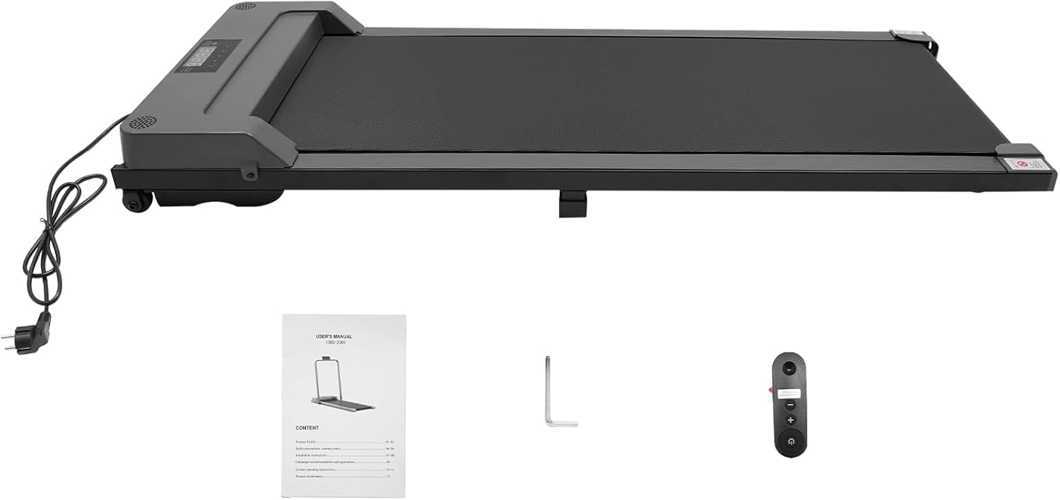 Under Desk Treadmill 3.0 PS Walking Pad Small Portable Treadmill for Office and Home Small Compact Treadmill Shock Absorbing Low Noise Max Load Capacity 150kg - QUORE