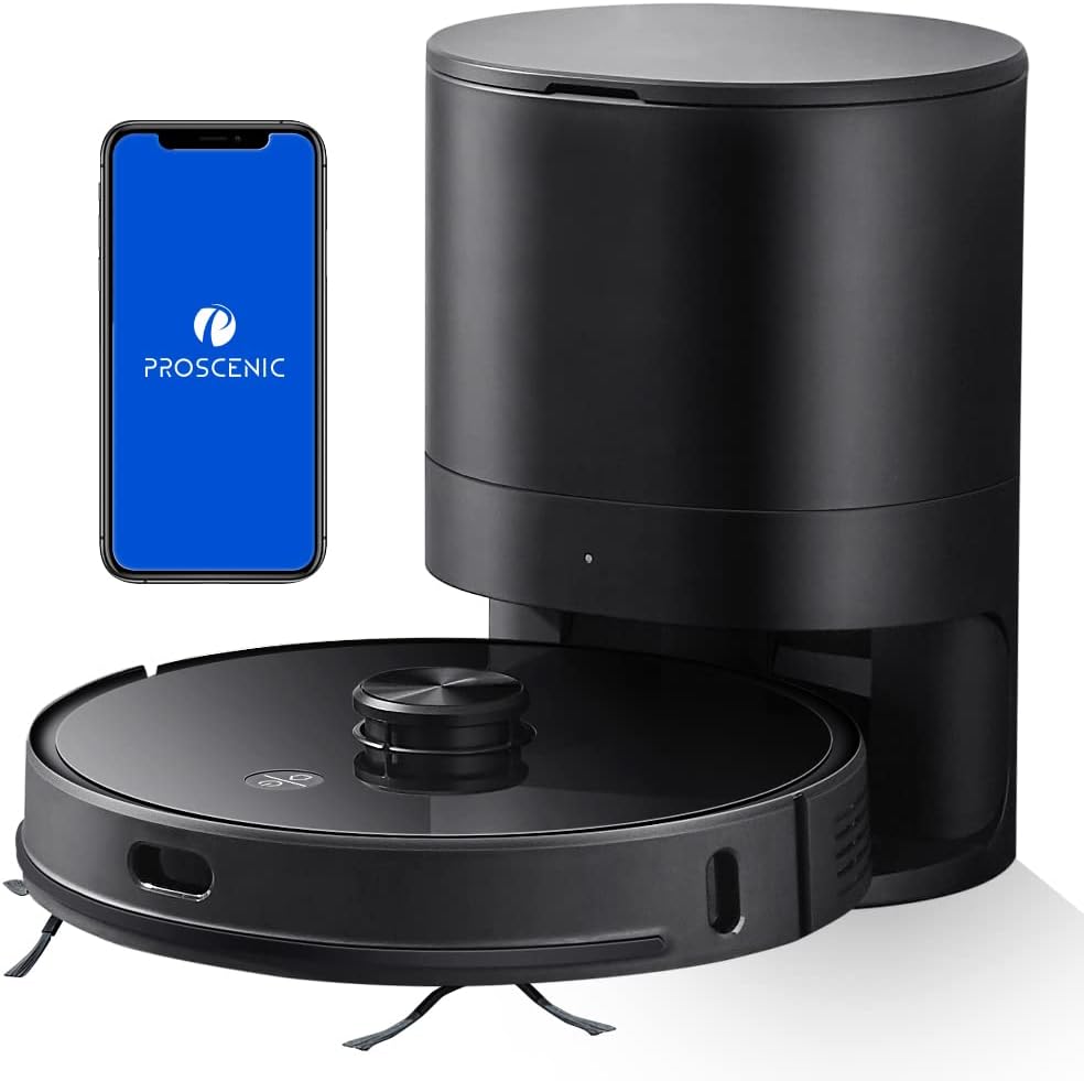 Robotstofzuiger – Robotstofzuiger met dweilfunctie – Automatische stofzuiger – Slimme reiniger – Wi-Fi robot – Slimme lasernavigatie – 2-in-1 stofzuigen en dweilen – App- en spraakbediening