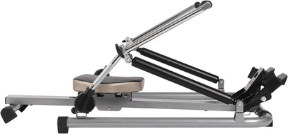 Roeitoestel voor thuis, met lcd-display, dubbele hydraulische stangen, geluidsarm, belastbaarheid 120 kg, voor het trainen van je armen, borst, buik, rug, ledematen en andere spiergroepen - QUORE