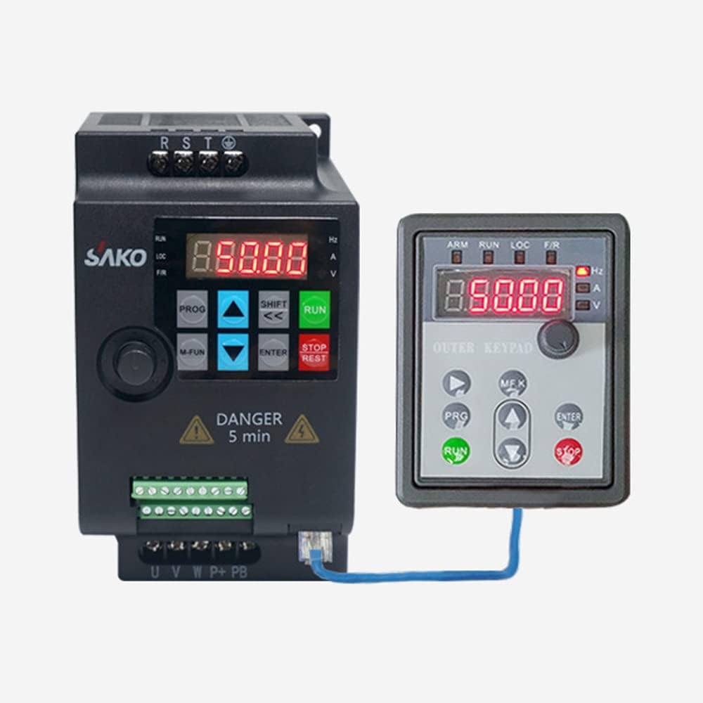 omvormer, VFD-converter, 3-fasen-omvormer, 380 V 2,2 kW motordriver, gebruikt voor de toerentalregeling van de spindelmotor