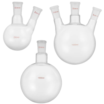 Laboratoriumglasset – Laboratoriumglaswerk – Destillatieset – Glaswerkset – Labapparatuur – 32-Delig – 3,3 Borosilicaatglas – 24/40 Slijpverbindingen & Tot 600 °C