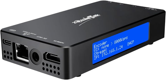 Zowietek 4K HDMI-video-encoder/decoder, ZowieBox, NDI | HX3-converter/speler, UVC naar HDMI, pass-through video-opname en -recorder, SRT/RTMP(S)/RTSP, livestreaming